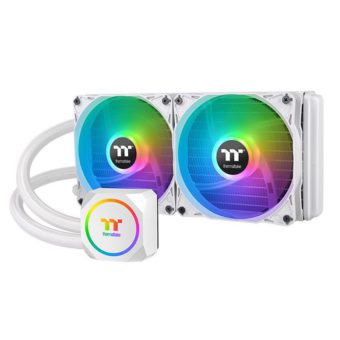 Thermaltake TH240 ARGB Sync AIO Liquid CPU Cooler – Snow Edition