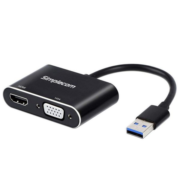 Simplecom DA316 USB 3.0 to HDMI + VGA Adapter