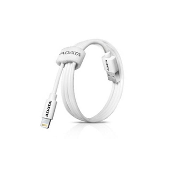 ADATA 1m Lightning Charge and Sync Cable – Plastic/White
