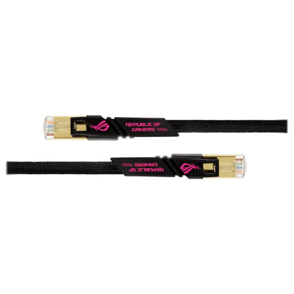 ASUS ROG 3m CAT7 Shielded Ethernet RJ45 Gaming Network Cable – Black
