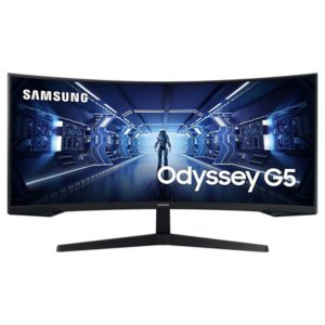 Samsung Odyssey G5 34″ 165Hz UWQHD 1ms Curved FreeSync Gaming Monitor