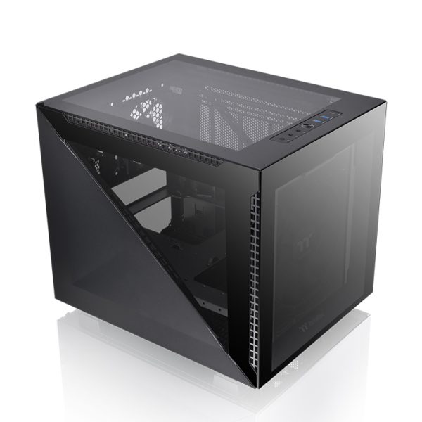 Thermaltake Divider 200 Tempered Glass Micro Case – Black