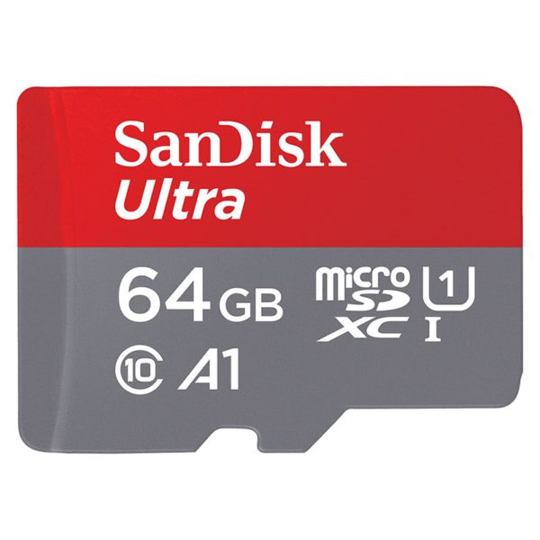 SanDisk Ultra 64GB MicroSDXC UHS-I A1 Class 10 U1 Memory Card – 120MB/s