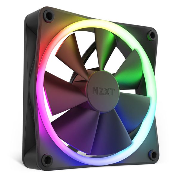 NZXT F120RGB 120mm RGB Case Fan – Single (Black)
