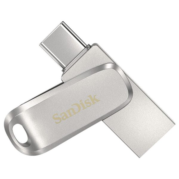 SanDisk 256GB Ultra Dual Luxe USB 3.1 Type-C and Type-A Flash Drive – 150MB/s