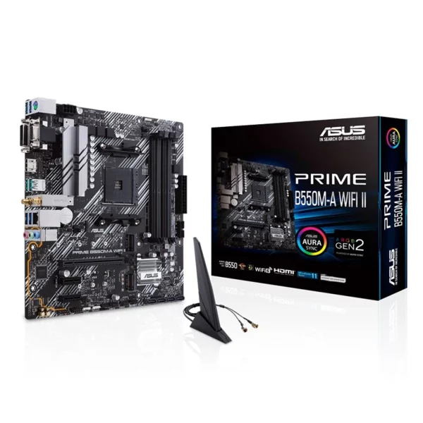 ASUS PRIME B550M-A WIFI II AM4 Micro-ATX Motherboard