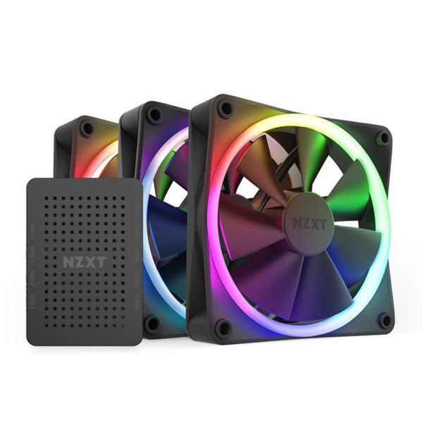 NZXT F120RGB 120mm RGB Case Fan – Triple (Black)
