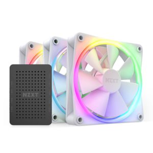NZXT F120RGB 120mm RGB Case Fan – Triple (White)