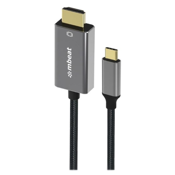 mbeat ToughLink 4K USB-C 3.1 to HDMI 2.0 M/M Cable – 1.8m
