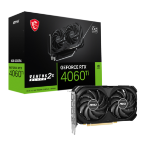 MSI GeForce RTX 4060 Ti VENTUS 2X BLACK OC 8GB Video Card