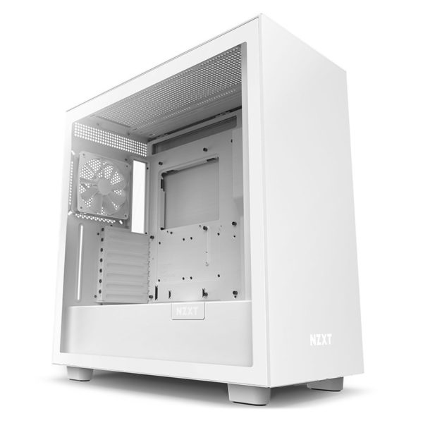 NZXT H7 V1 Base Tempered Glass Mid-Tower E-ATX Case – White
