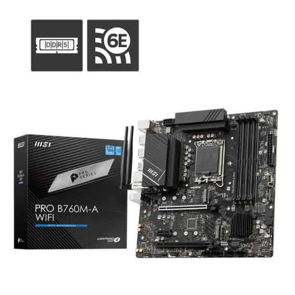 MSI PRO B760M-A WIFI DDR5 Motherboard