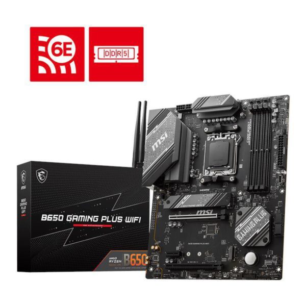 MSI B650 Gaming Plus WiFi AM5 ATX Desktop Motherboard