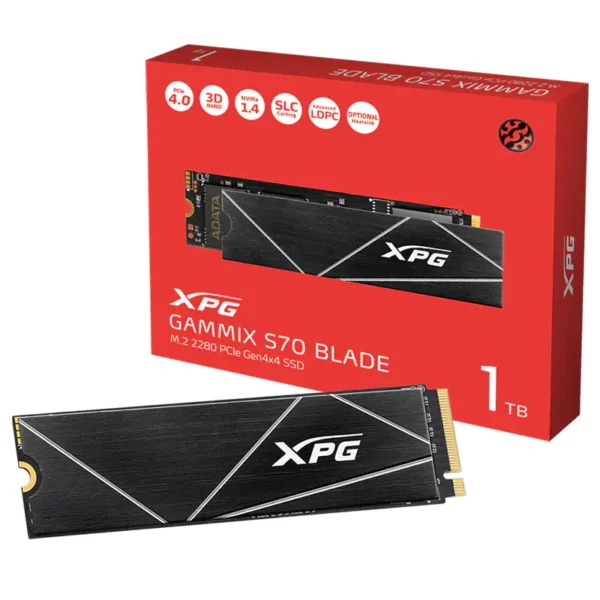 ADATA 1TB Gammix S70 Blade M.2 2280 NVMe PCIe Gen4 SSD
