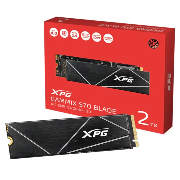 ADATA 2TB Gammix S70 Blade M.2 2280 NVMe PCIe Ge4 SSD