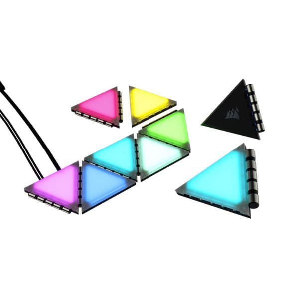 Corsair iCUE LC100 Case Accent Lighting Panels – 9x Tile Starter Kit