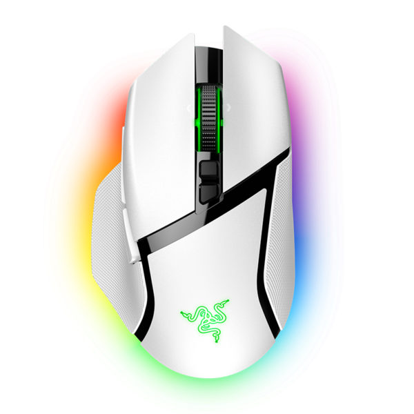 Razer Basilisk V3 Pro Ergonomic Wireless Optical RGB Gaming Mouse – White
