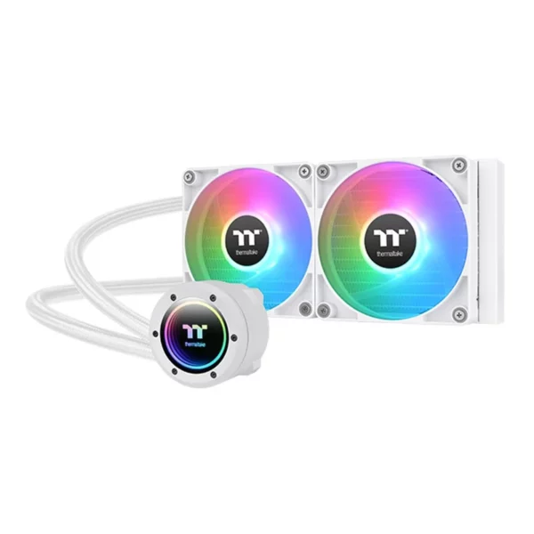 Thermaltake TH240 V2 ARGB Sync AIO Liquid CPU Cooler – Snow Edition