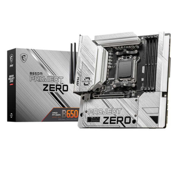 MSI B650M PROJECT ZERO AM5 Micro-ATX Motherboard