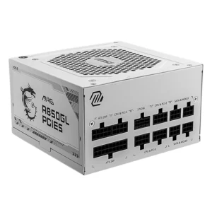 MSI MAG A850GL 850W 80+ Gold ATX 3.0 PCIe 5.0 Fully Modular Power Supply – White