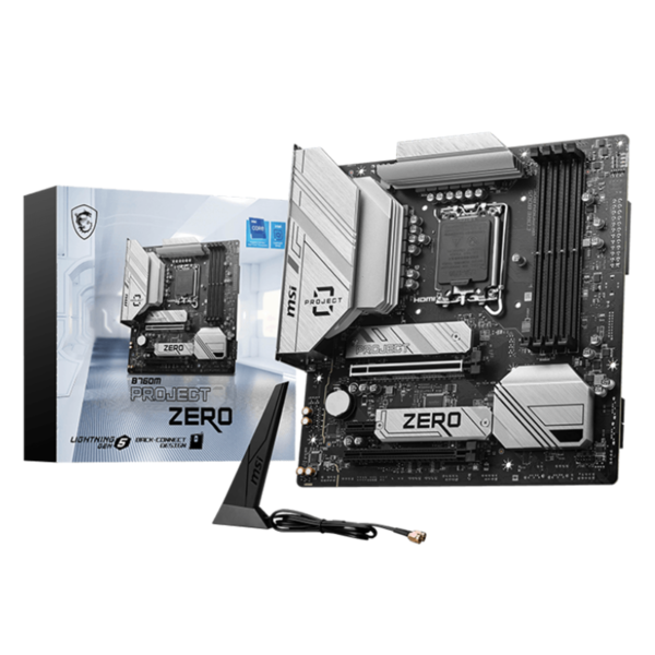 MSI B760M PROJECT ZERO LGA 1700 Micro-ATX Motherboard