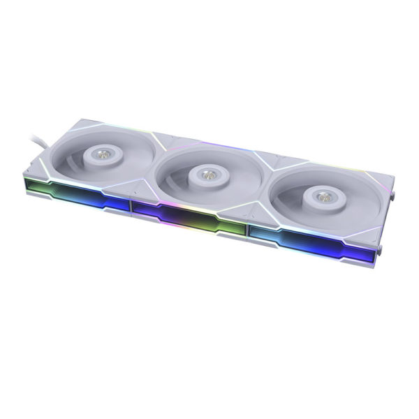 Lian-Li TL120-1B UNI FAN TL 120mm ARGB PWM White Case Fan – 3 Pack w/ Controller