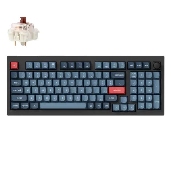 Keychron V5 MAX 96% Fully Assembled Knob RGB Hot-Swap Wireless QMK Custom Keyboard Gateron Jupiter Banana Switch