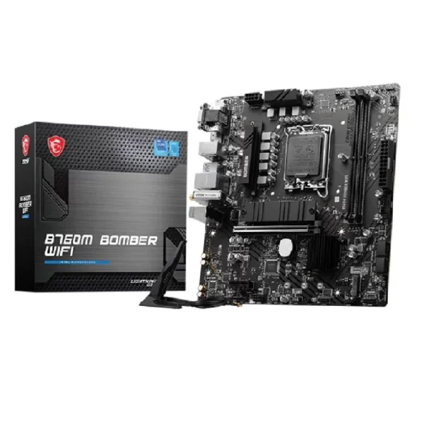 MSI B760M BOMBER WIFI LGA1700 MATX DDR5 Motherboard