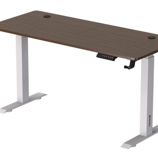 Fantech GD914 Office Desk Height Adjustable Motorised Electric Stand Gaming Table 140x60cm – Walnut White