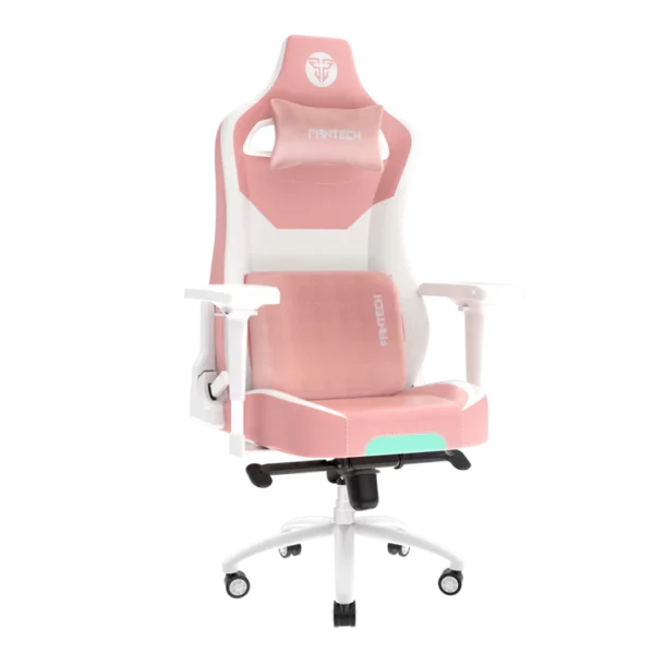 Fantech Gaming Chair PU Leather 4D Armrest Recline Ergonomic Office Chair – Pink (GC-283)