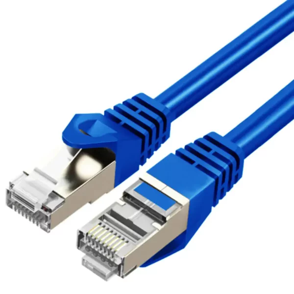 Cruxtec Cat7 SFTP Shield Ethernet Cable – 2m Blue