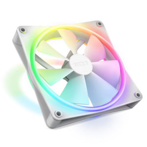 NZXT F140 140mm RGB Duo Dual-Sided RGB Case Fan – Single (White)