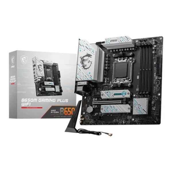 MSI B650M GAMING PLUS WIFI AM5 mATX Motherboard