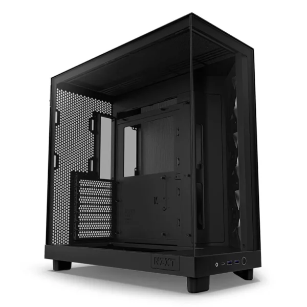 NZXT H6 Flow RGB Compact Dual-chamber Mid Tower ATX Case – Black