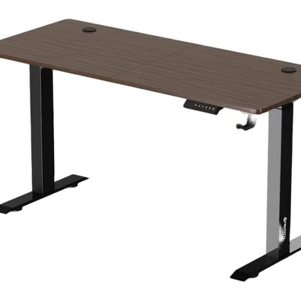 Fantech GD914 Office Desk Height Adjustable Motorised Electric Stand Gaming Table 140x60cm – Walnut/Black
