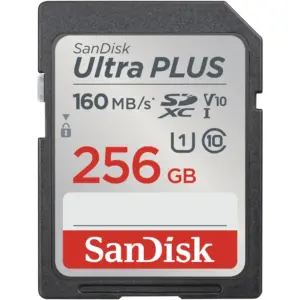 SanDisk Ultra Plus SDXC 256GB 160MB/s Memory Card