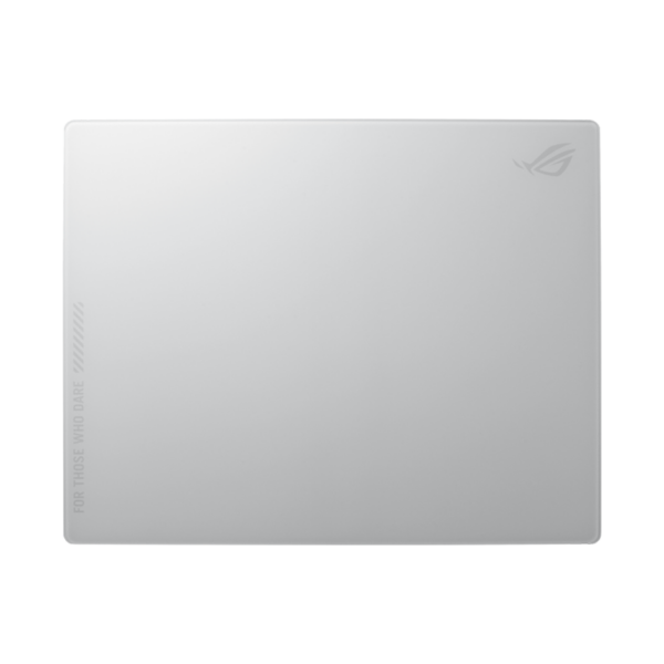 ASUS ROG Moonstone Ace L Glass Gaming Mouse Pad – White