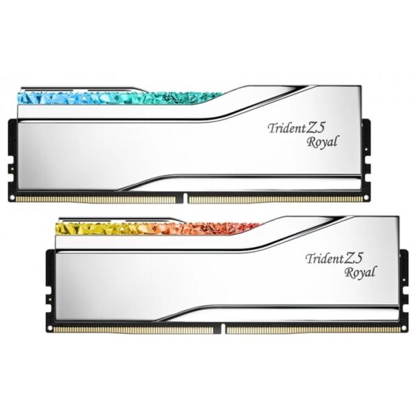 G.Skill Trident Z5 Royal Neo RGB 32GB (2x 16GB) DDR5 6400MHz CL30 AMD EXPO Ready Desktop Memory – Silver
