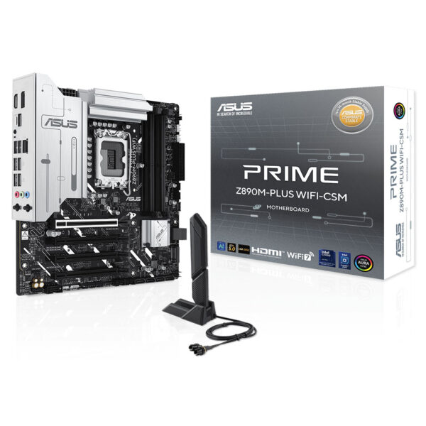ASUS PRIME Z890M-PLUS WIFI-CSM Intel LGA 1851 Micro-ATX Motherboard