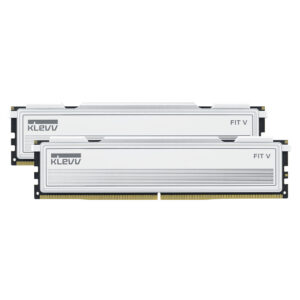 KLEVV FIT V 32GB (2x 16GB) DDR5 6000MHz C30 Desktop Memory – White