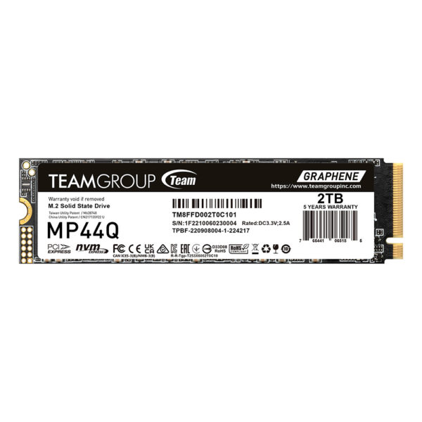 Team MP44Q 2TB M.2 2280 NVMe PCIe 4.0 SSD