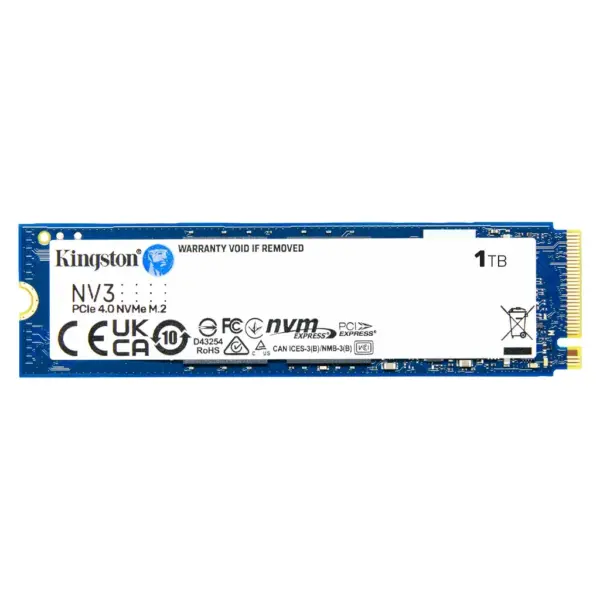 Kingston NV3 1TB PCIe 4.0 NVMe M.2 2280 SSD – SNV3S/1000G