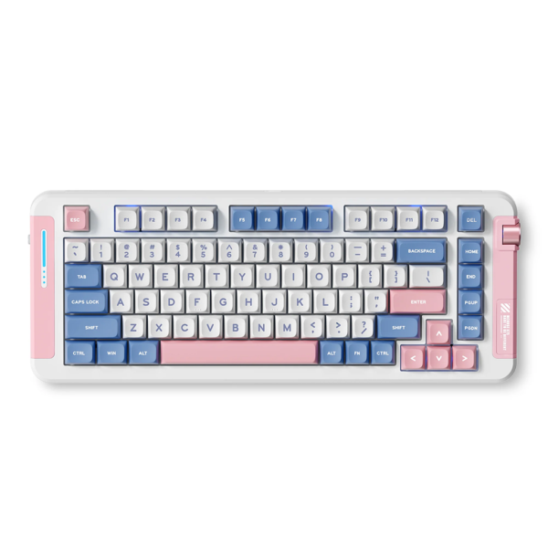 MCHOSE X75 75% HS Wireless Mechanical Keyboard – Pink/Blue