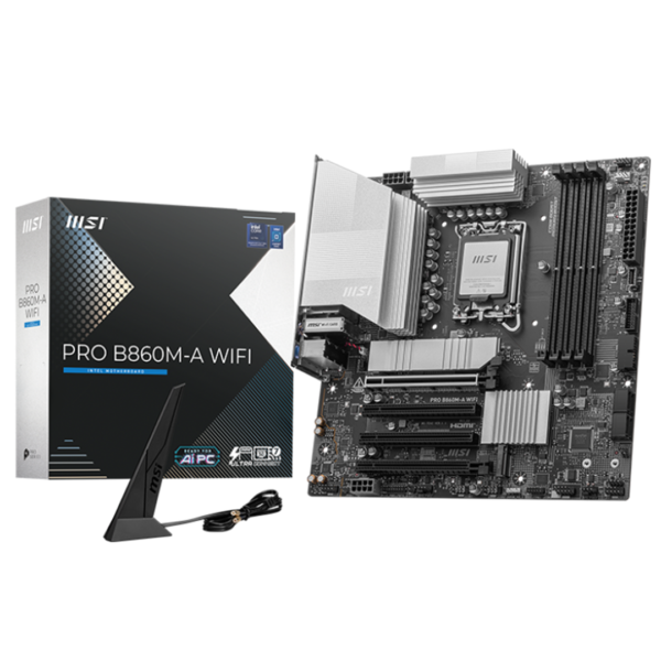 MSI PRO B860M-A WIFI LGA 1851 Micro-ATX Motherboard