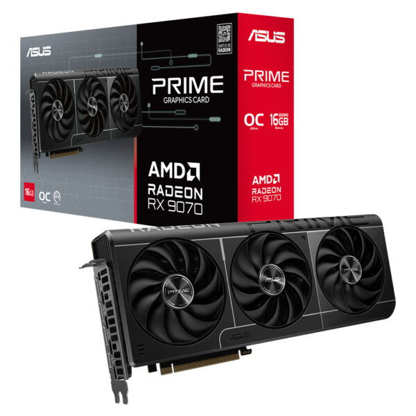 ASUS PRIME Radeon RX 9070 OC Edition 16GB GDDR6 Video Card