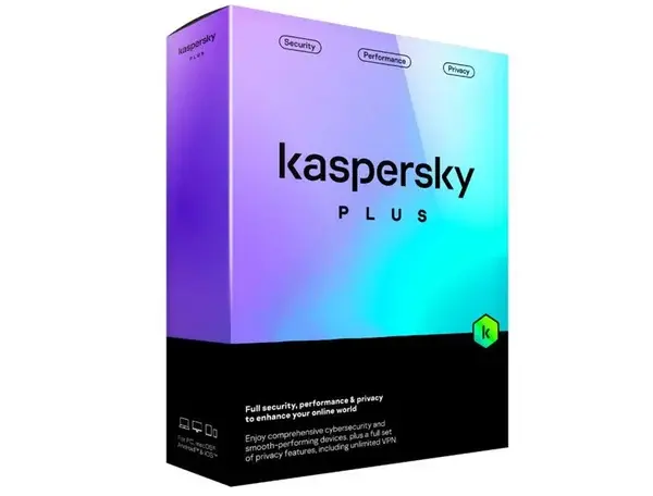 Kaspersky Plus Physical Card (1 Device & 1 Account & 1 Year) Supports PC & Mac & & Mobile