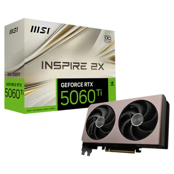 MSI GeForce RTX 5060 Ti 8G Inspire 2X OC Graphics Card