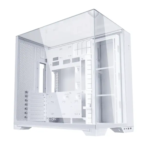Lian Li O11 VISION COMPACT Tempered Glass E-ATX Case – White