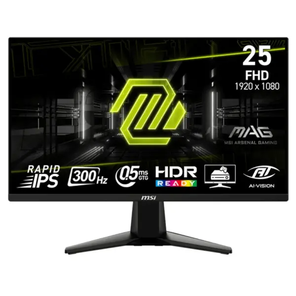 MSI MAG 255XF 25″ 300Hz FHD 0.5ms Adaptive Sync Rapid IPS Gaming Monitor