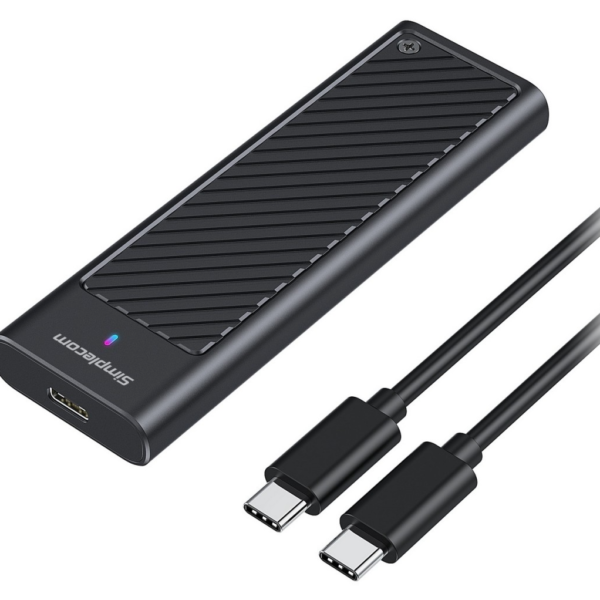 Simplecom SE538 M.2 SSD to USB 3.2 Gen 2×2 USB-C Enclosure 20Gbps NVMe SATA Dual Protocol